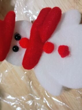 Festive Red & White Snowman String Lights - Holiday Party Decor